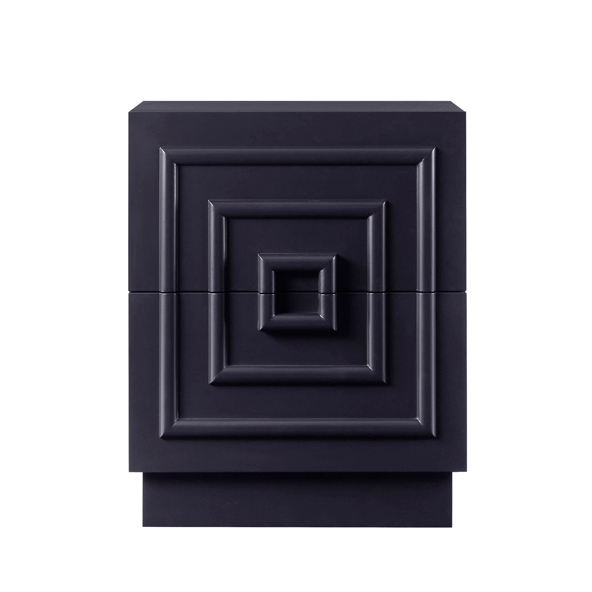 Dusklia - Harlow 2 Drawer Bedside Table - Midnight