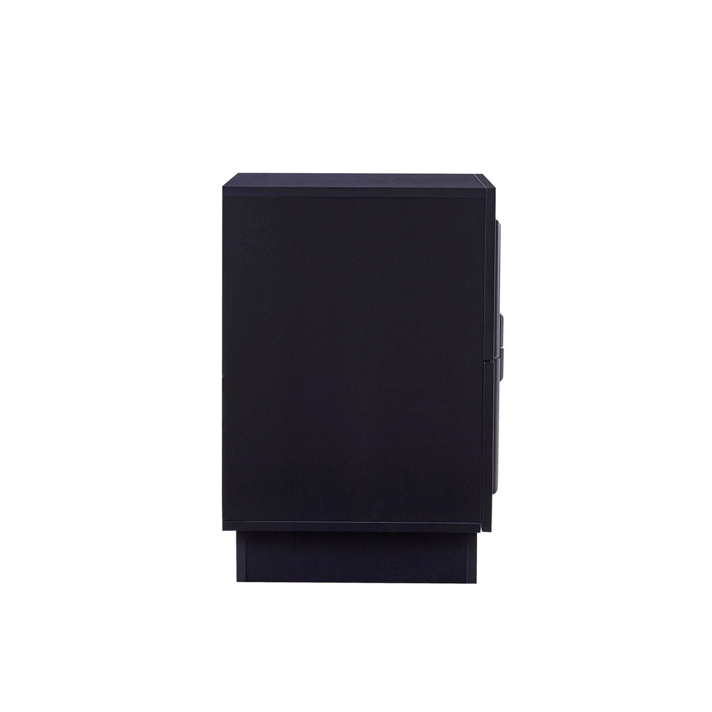 Dusklia - Harlow 2 Drawer Bedside Table - Midnight