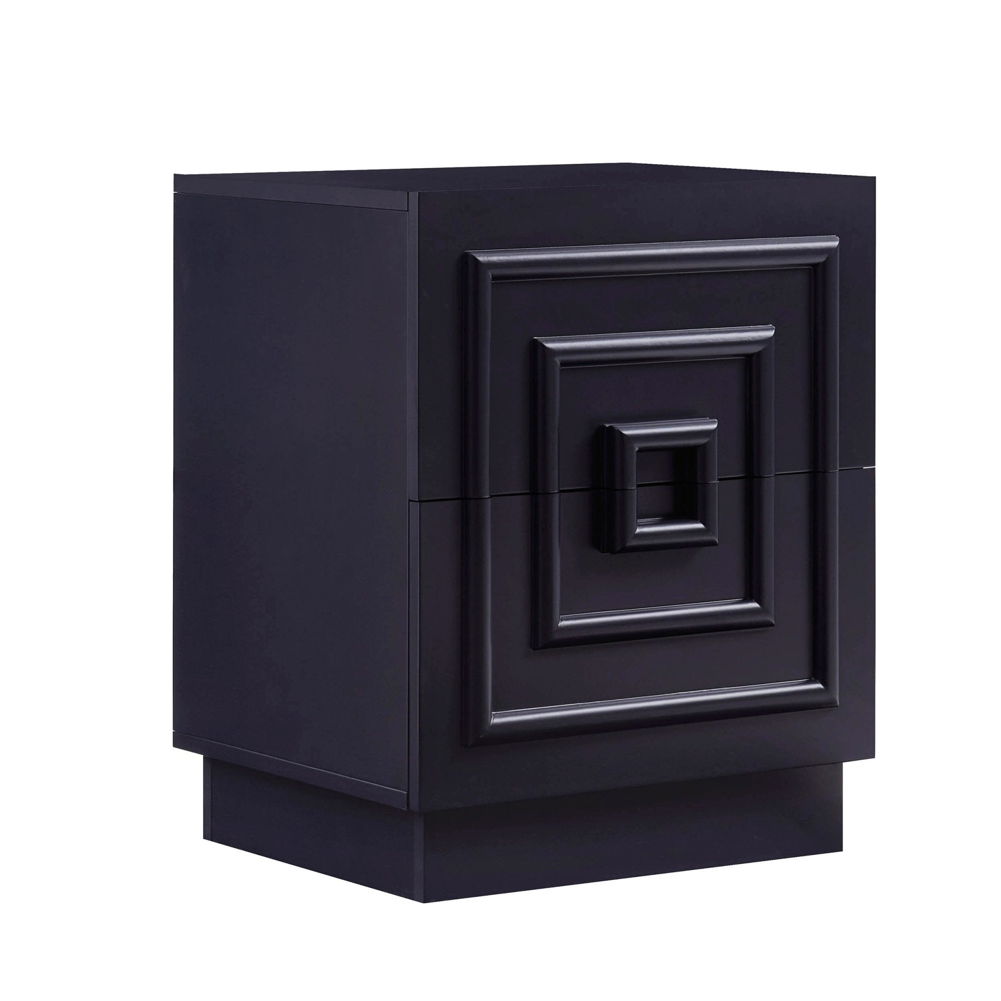 Dusklia - Harlow 2 Drawer Bedside Table - Midnight