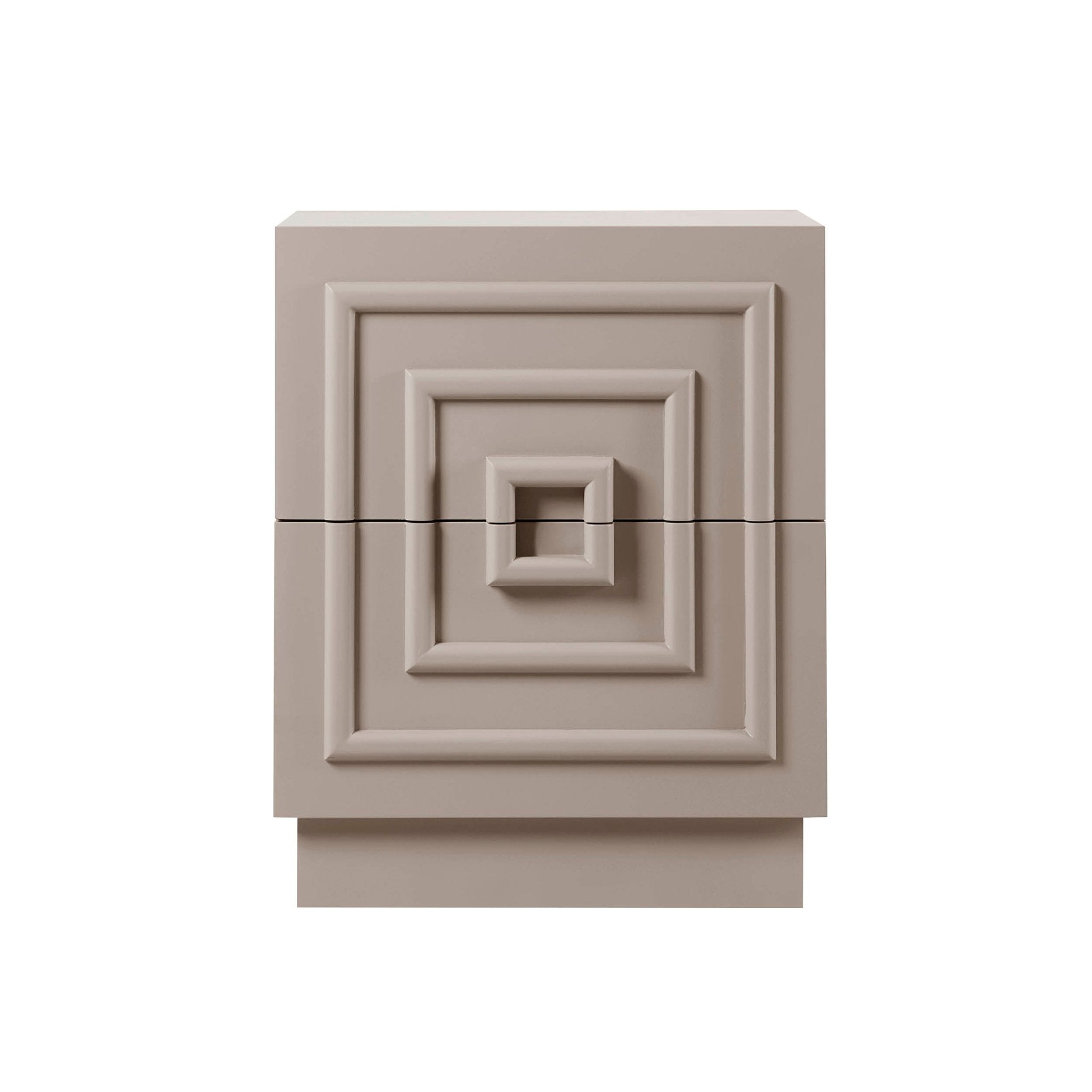 Dusklia - Harlow 2 Drawer Bedside Table - Taupe