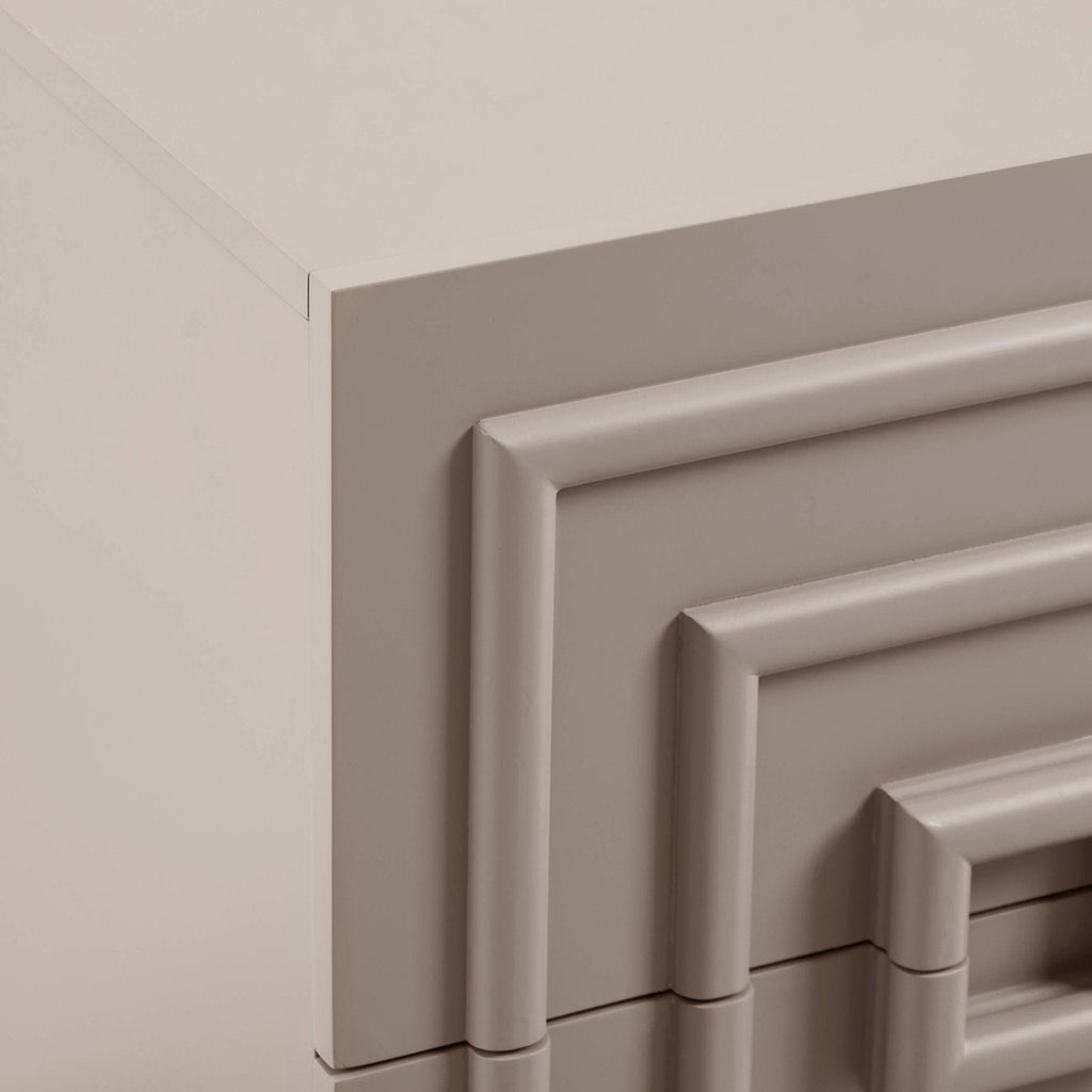Dusklia - Harlow 2 Drawer Bedside Table - Taupe