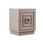 Dusklia - Harlow 2 Drawer Bedside Table - Taupe