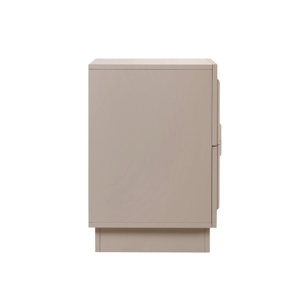 Dusklia - Harlow 2 Drawer Bedside Table - Taupe