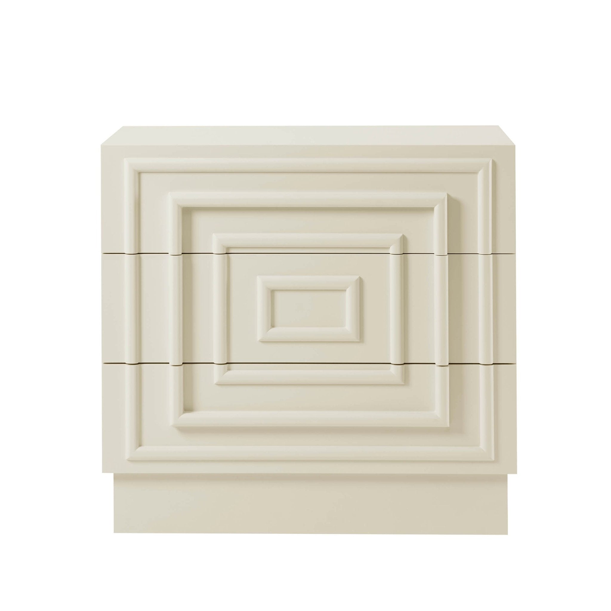 Dusklia - Harlow 3 Drawer Chest - Cream