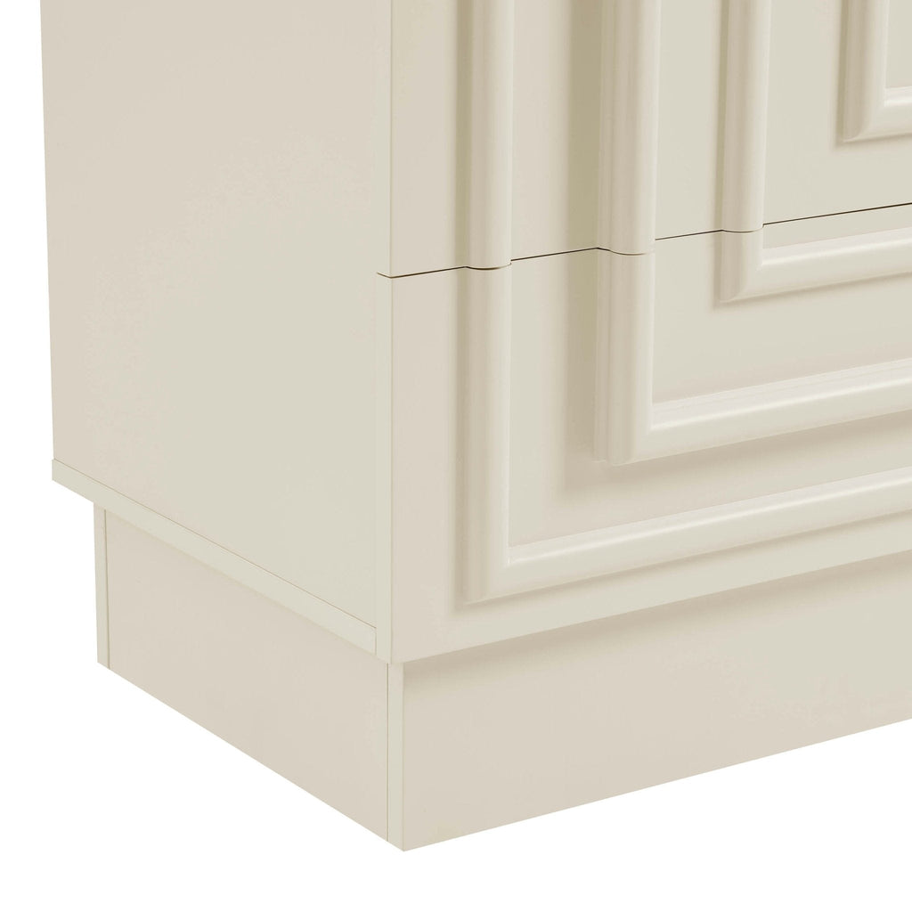 Dusklia - Harlow 3 Drawer Chest - Cream
