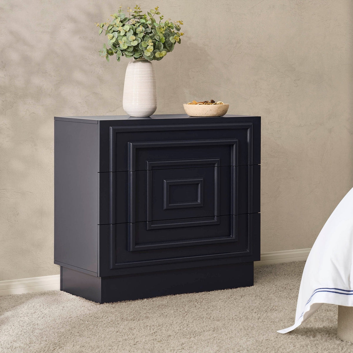 Dusklia - Harlow 3 Drawer  Chest - Midnight