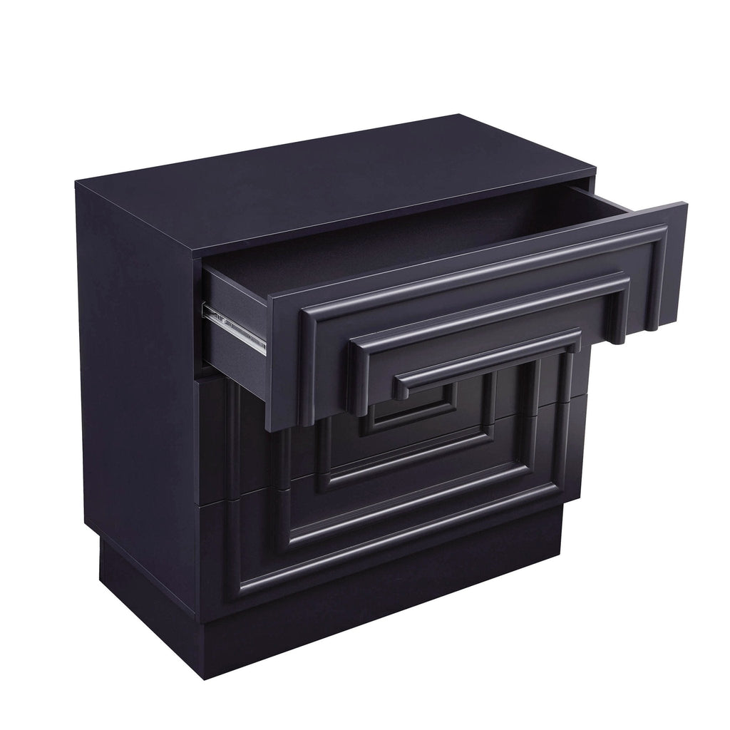Dusklia - Harlow 3 Drawer  Chest - Midnight