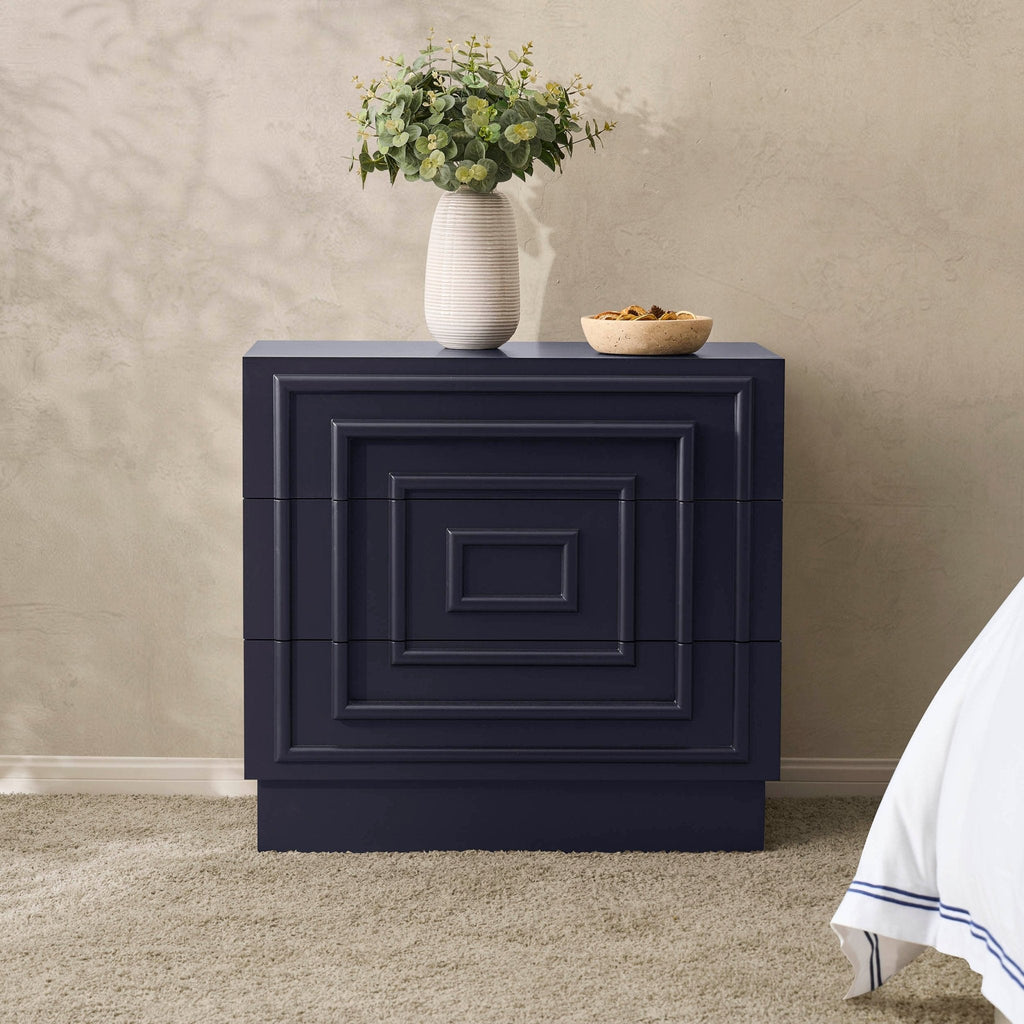 Dusklia - Harlow 3 Drawer  Chest - Midnight