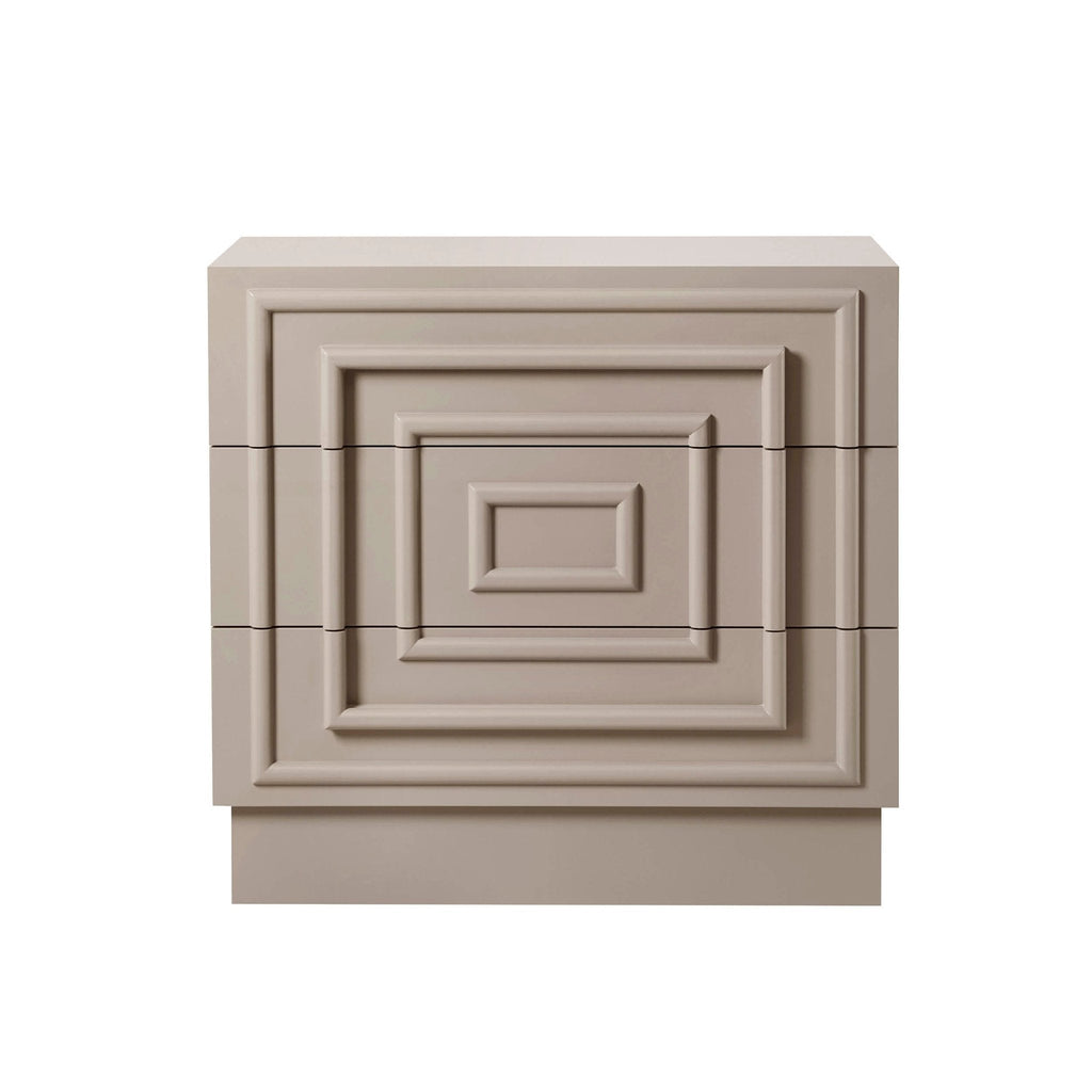 Dusklia - Harlow 3 Drawer Chest - Taupe
