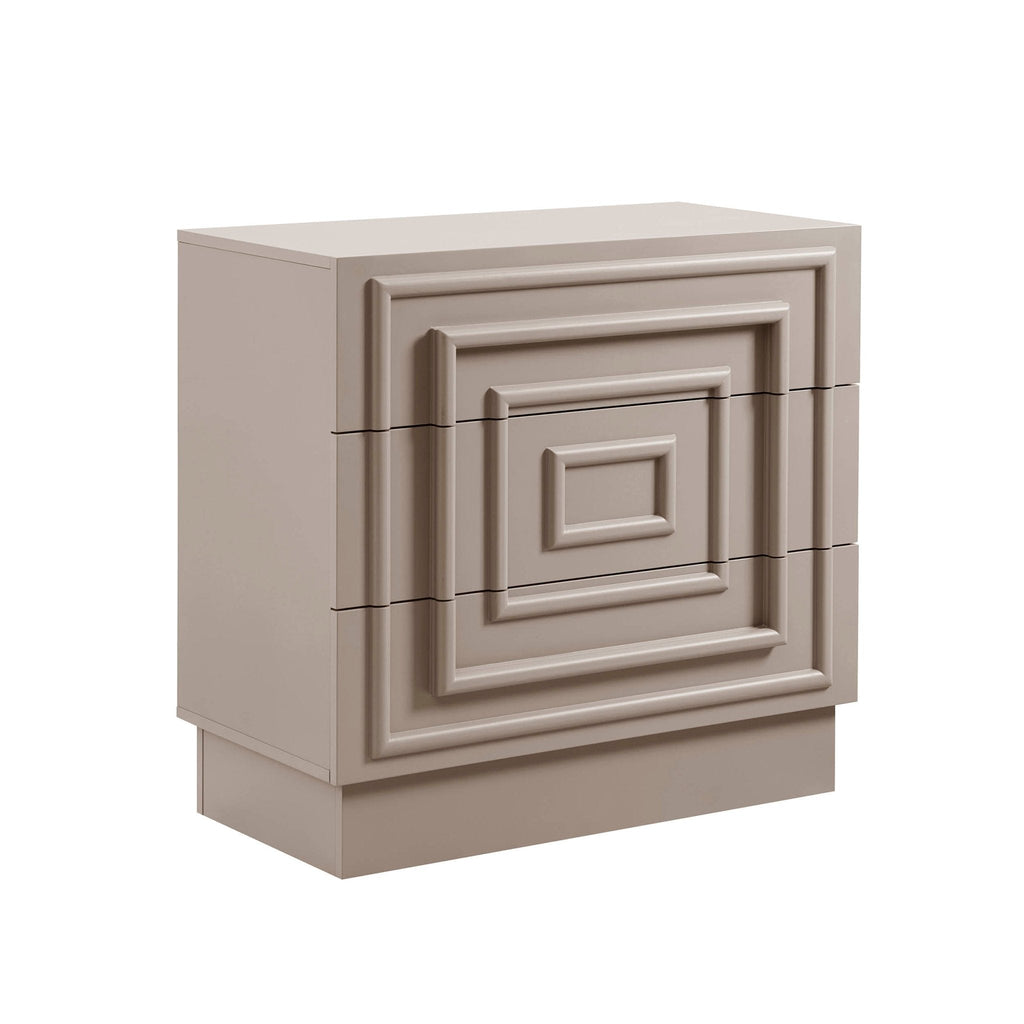 Dusklia - Harlow 3 Drawer Chest - Taupe