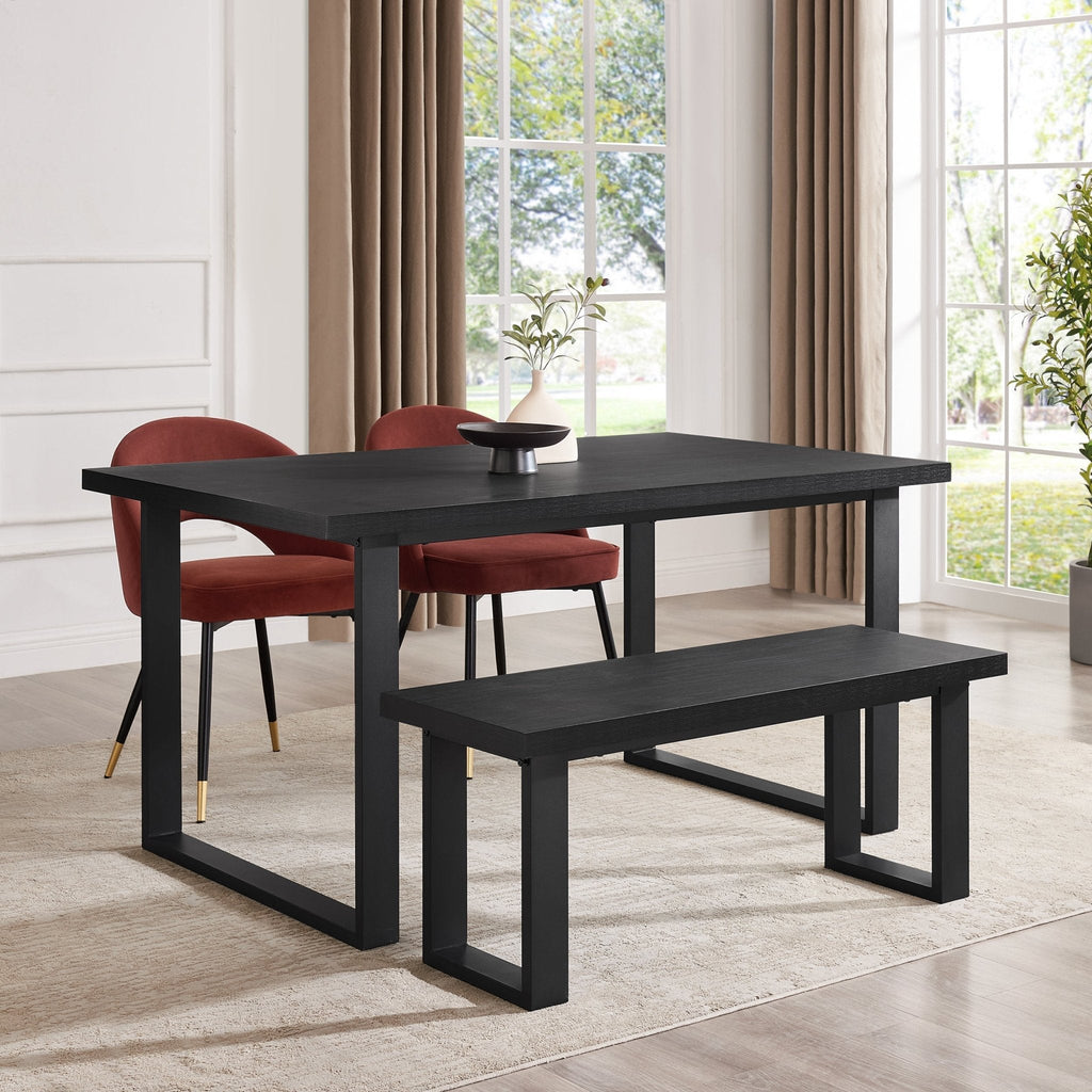 Dusklia - Harper 4-6 Seater Dining Table - Black