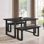 Dusklia - Harper 4-6 Seater Dining Table - Black