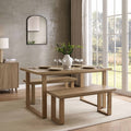 Dusklia - Harper 4-6 Seater Dining Table - Light Wood