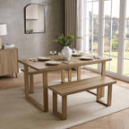 Dusklia - Harper 4-6 Seater Dining Table - Light Wood