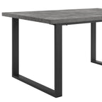 Dusklia - Harper 4-6 Seater Dining Table - Stone/Black