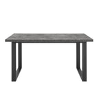 Dusklia - Harper 4-6 Seater Dining Table - Stone/Black
