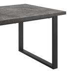 Dusklia - Harper 4-6 Seater Dining Table - Stone/Black
