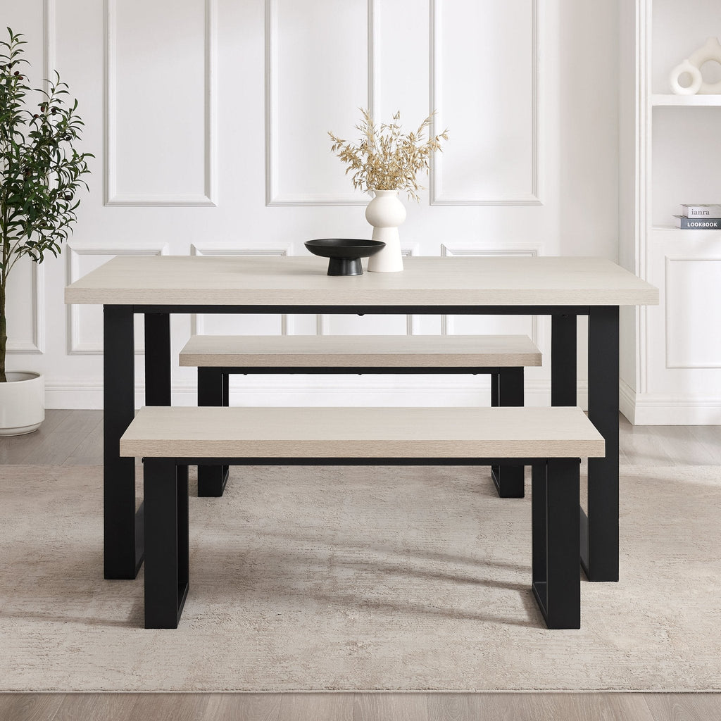 Dusklia - Harper 4-6 Seater Dining Table - Wood/Black