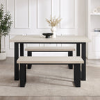Dusklia - Harper 4-6 Seater Dining Table - Wood/Black