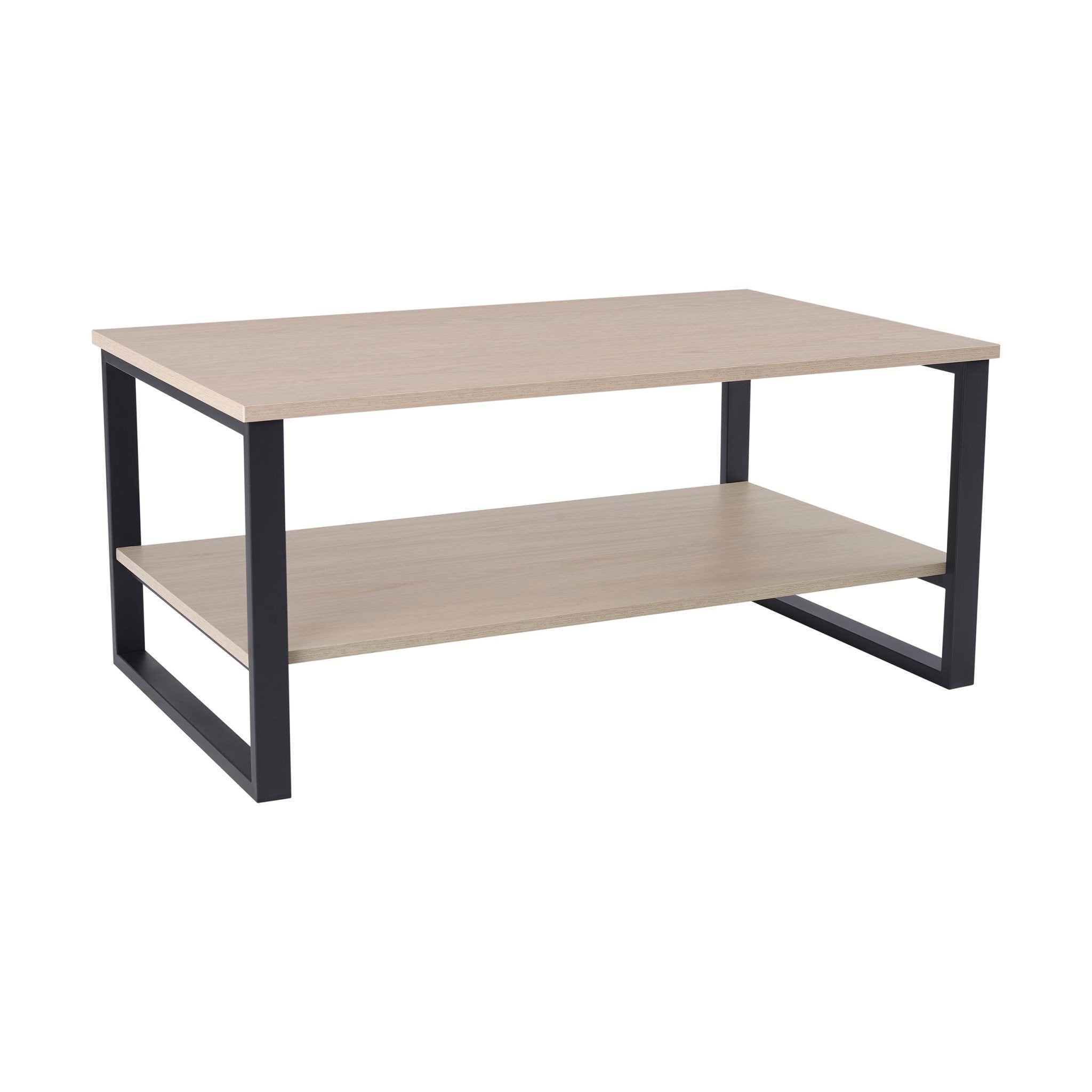 Dusklia - Harper Coffee Table - Natural/Black