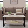 Dusklia - Harper Coffee Table - Natural/Black