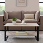 Dusklia - Harper Coffee Table - Natural/Black