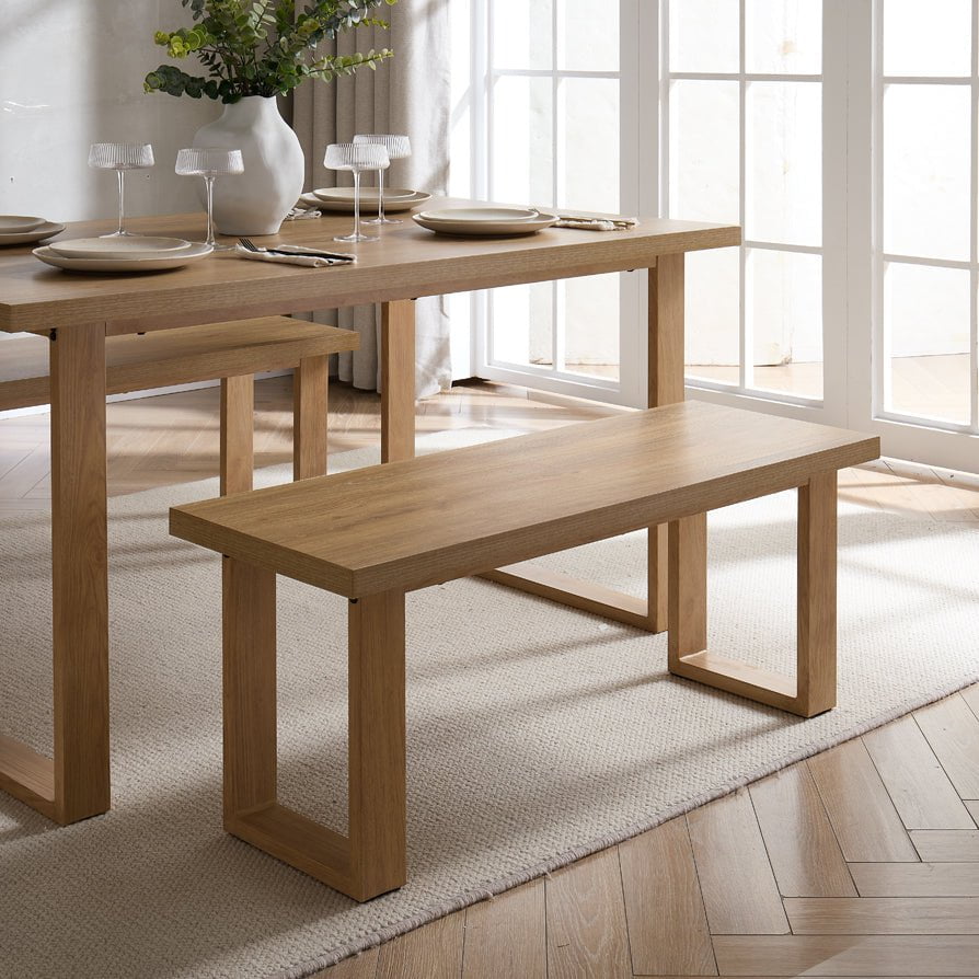 Dusklia - Harper Dining Bench - Light Wood