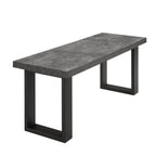 Dusklia - Harper Dining Bench - Stone/Black