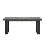 Dusklia - Harper Dining Bench - Stone/Black