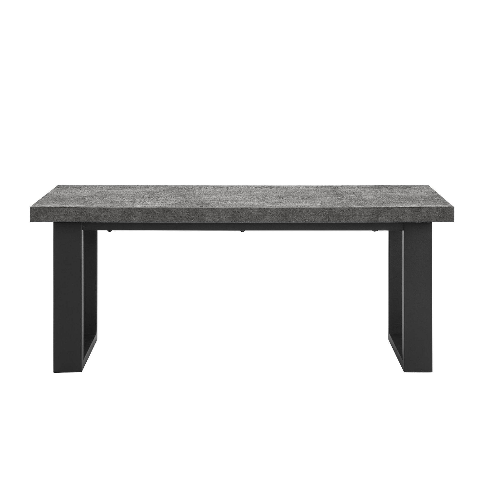 Dusklia - Harper Dining Bench - Stone/Black