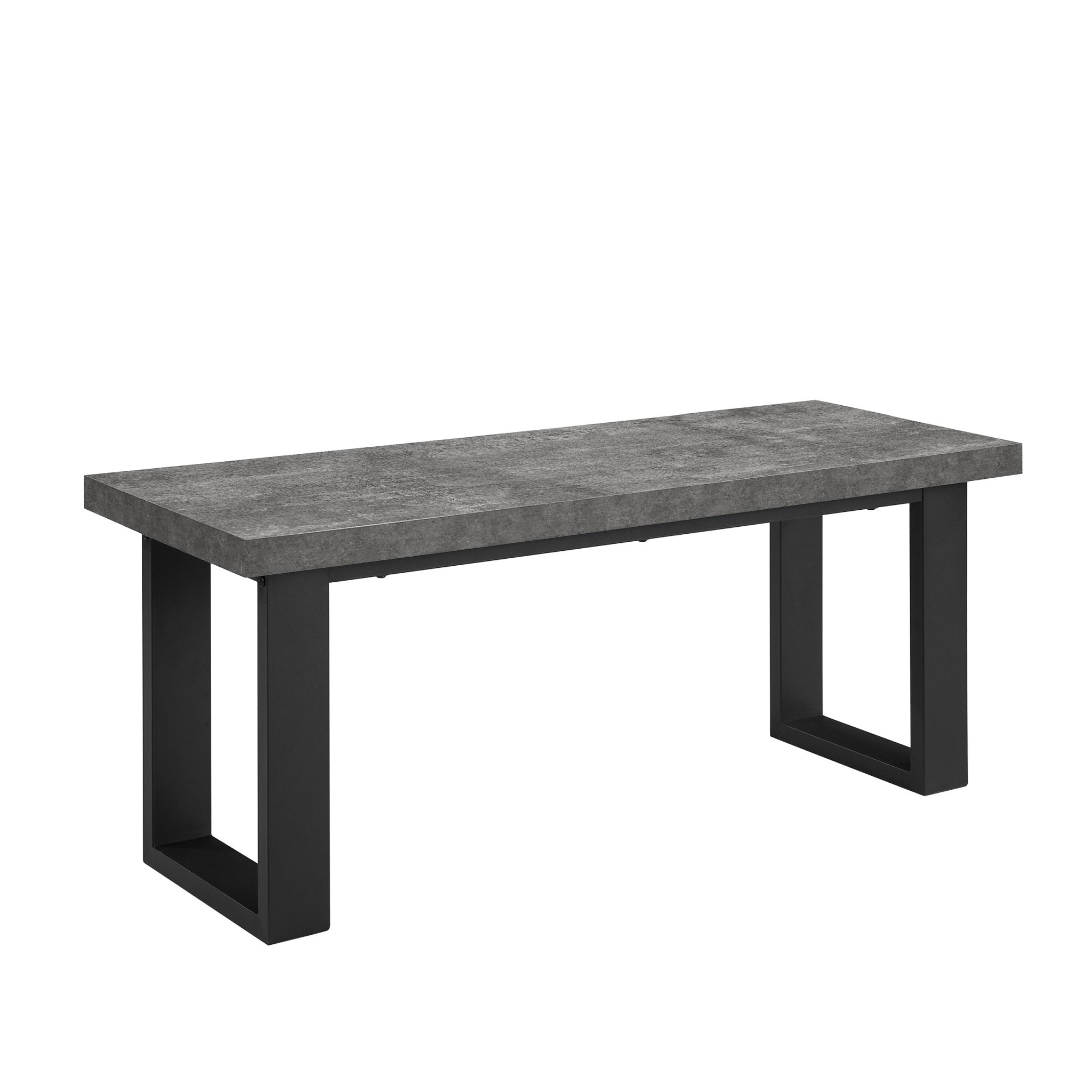 Dusklia - Harper Dining Bench - Stone/Black