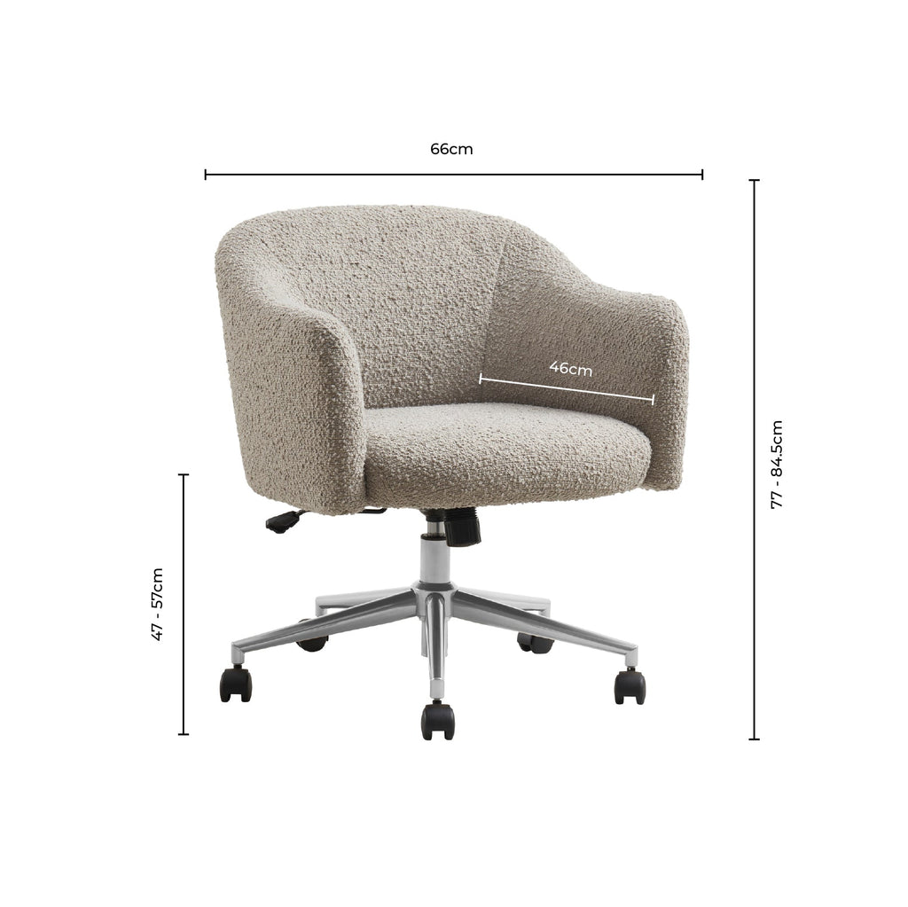 Dusklia - Harriet Boucle Chair - Black