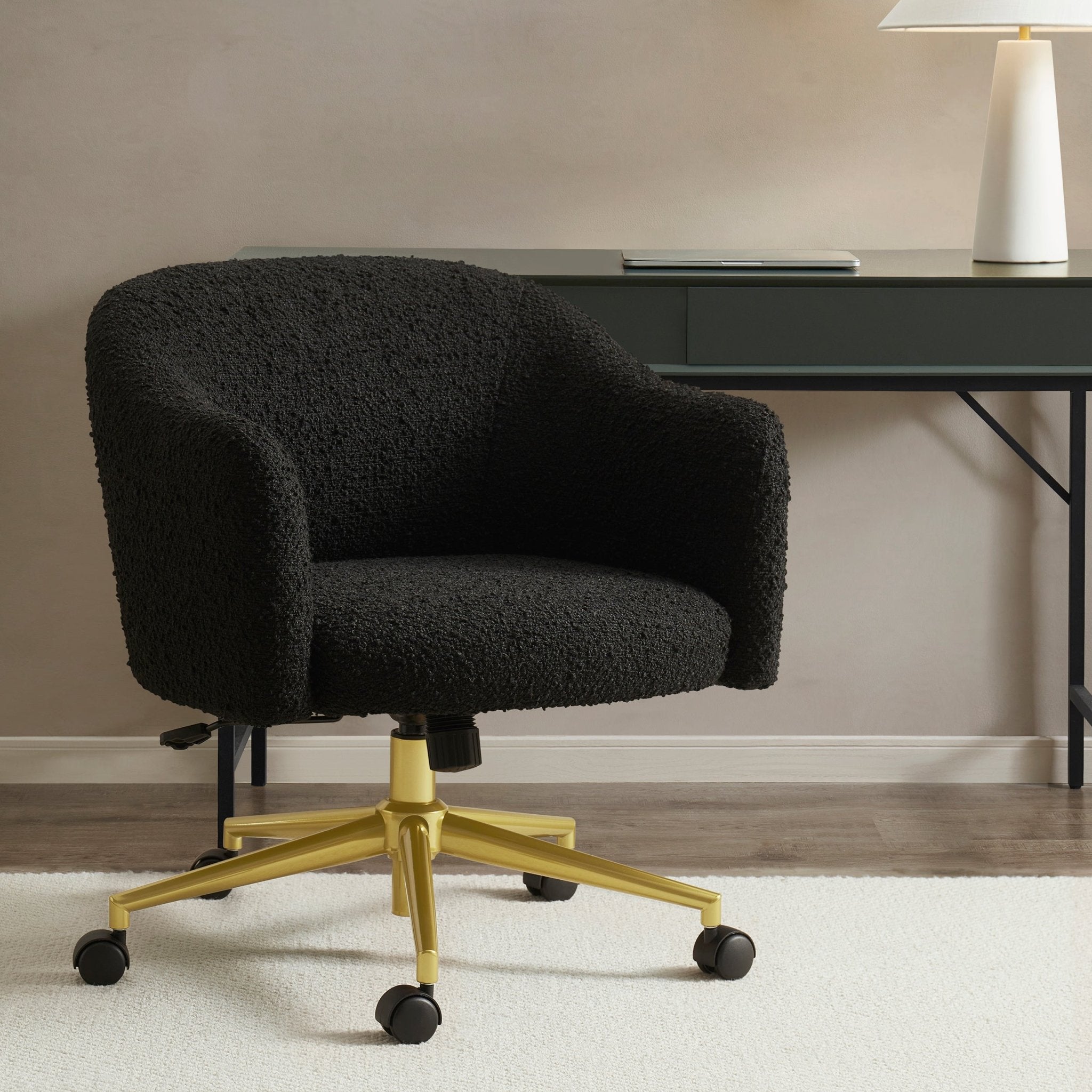 Dusklia - Harriet Boucle Chair - Black