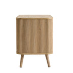 Dusklia - Hattie 1 Drawer Bedside with Shelf - Light Wood