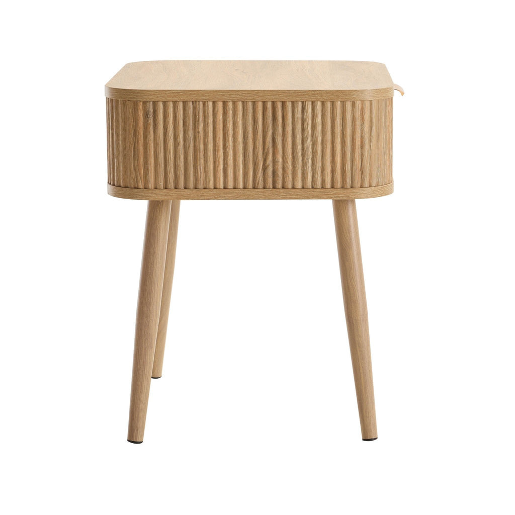 Dusklia - Hattie 1 Drawer Nightstand - Light Wood