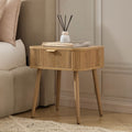 Dusklia - Hattie 1 Drawer Nightstand - Light Wood