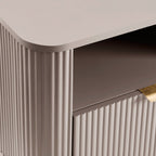 Dusklia - Hattie 1 Drawer Bedside with Shelf - Taupe