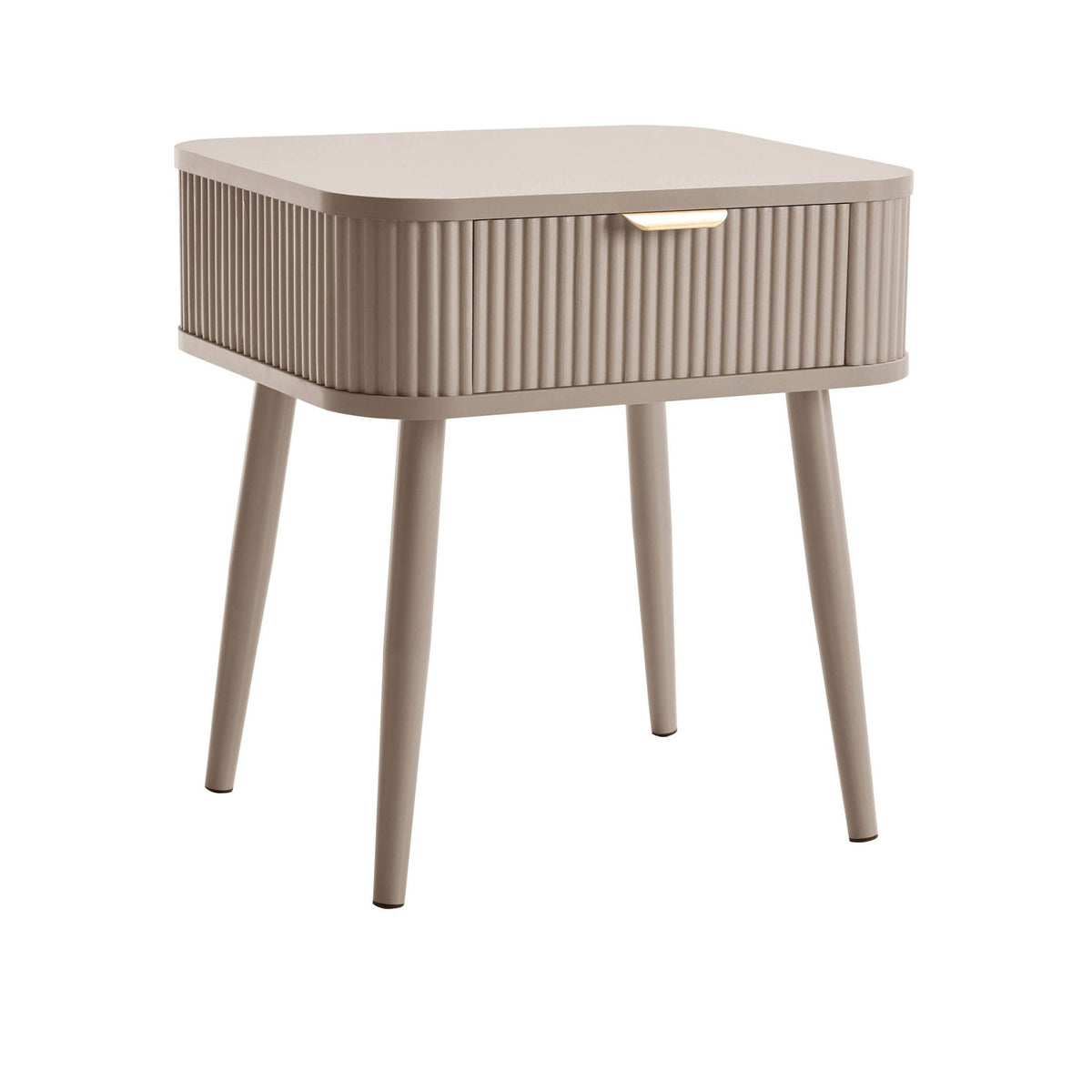 Dusklia - Hattie 1 Drawer Nightstand - Taupe