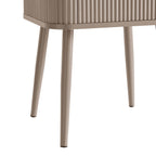 Dusklia - Hattie 1 Drawer Nightstand - Taupe