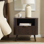 Dusklia - Hattie 1 Drawer Bedside with Shelf - Walnut