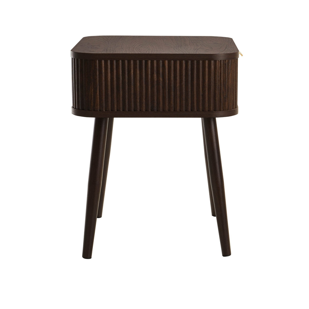 Dusklia - Hattie 1 Drawer Nightstand - Walnut