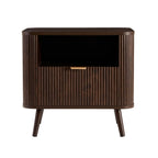 Dusklia - Hattie 1 Drawer Bedside with Shelf - Walnut
