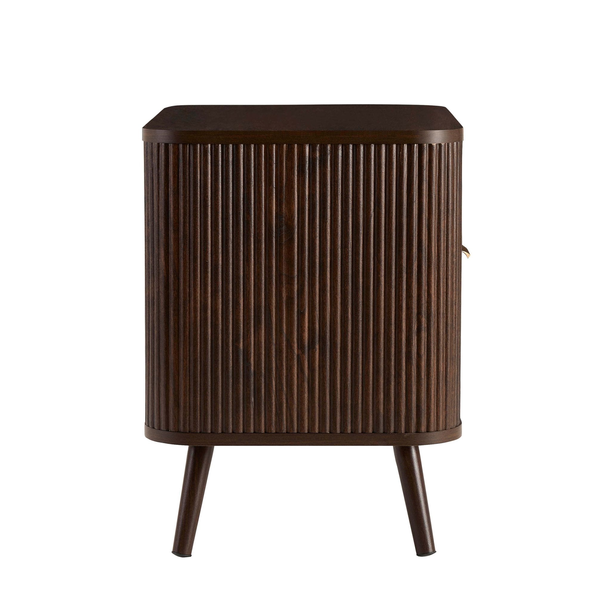 Dusklia - Hattie 1 Drawer Bedside with Shelf - Walnut