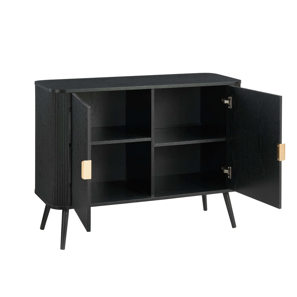 Dusklia - Hattie 2 Door Sideboard - Black
