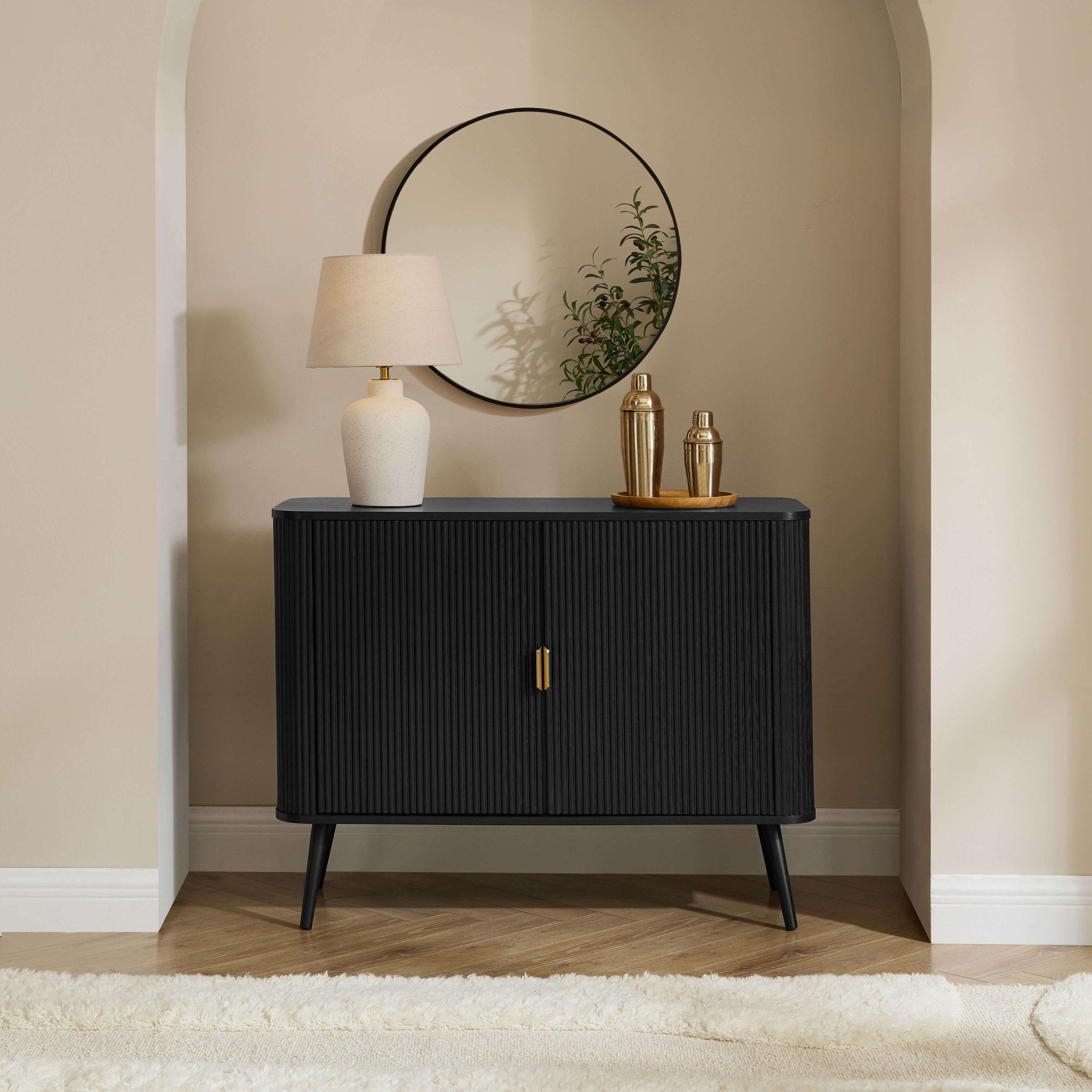 Dusklia - Hattie 2 Door Sideboard - Black