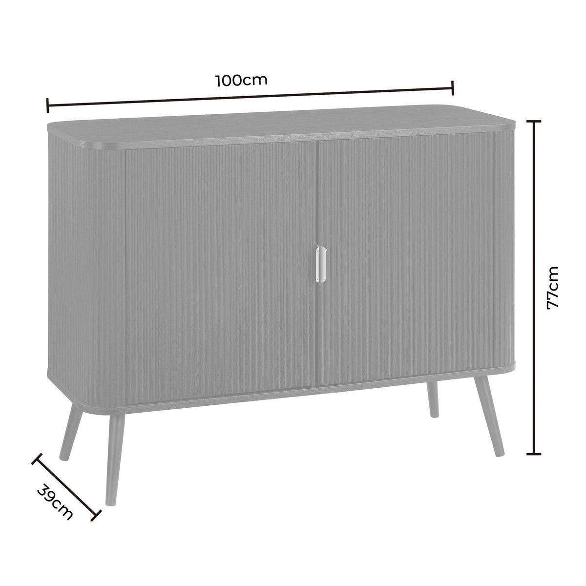 Dusklia - Hattie 2 Door Sideboard - Teal