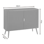 Dusklia - Hattie 2 Door Sideboard - Black