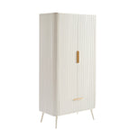 Dusklia - Hattie 2 Door Wardrobe with Drawer - Warm White