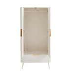 Dusklia - Hattie 2 Door Wardrobe with Drawer - Warm White