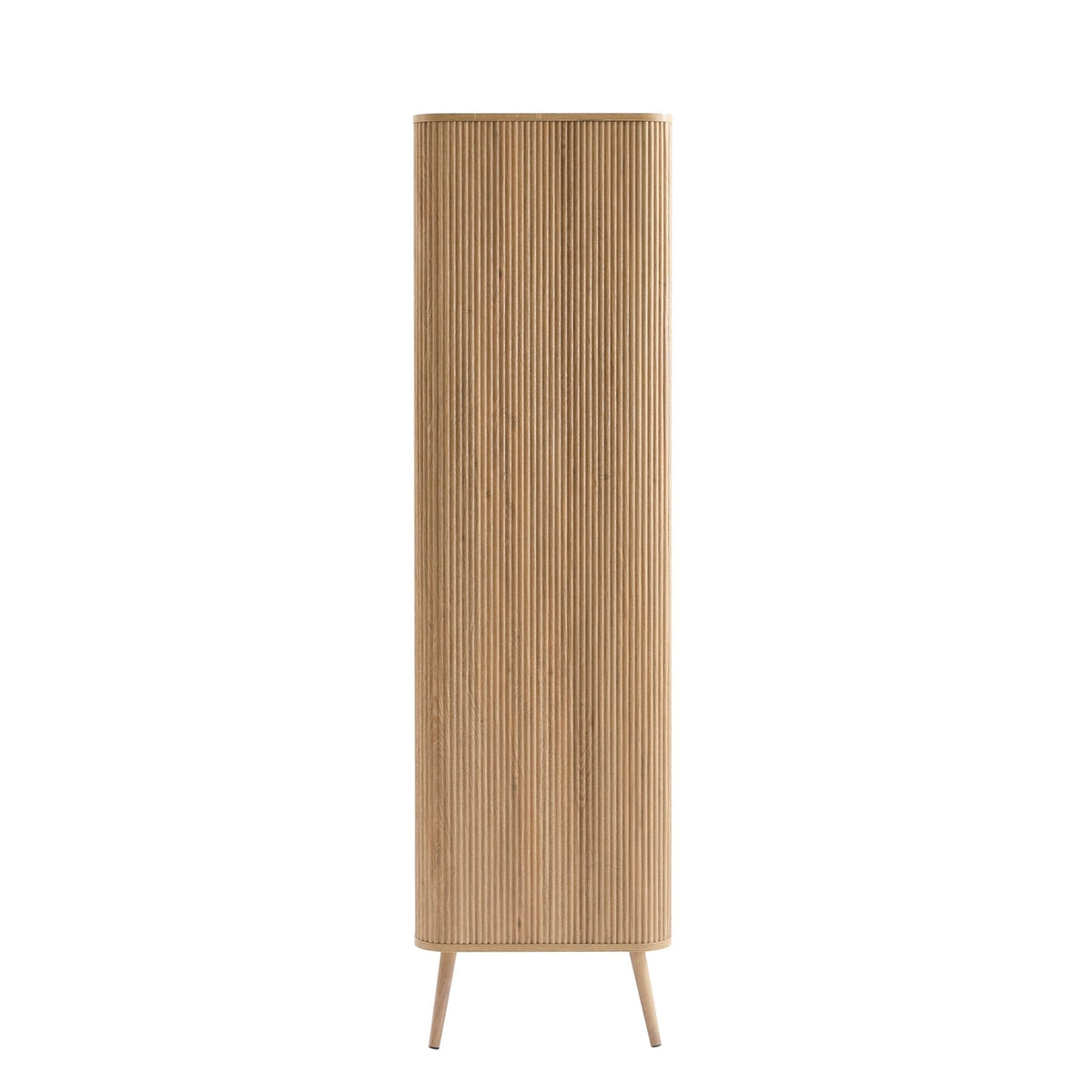 Dusklia - Hattie 2 Door Wardrobe with Drawer - Light Wood